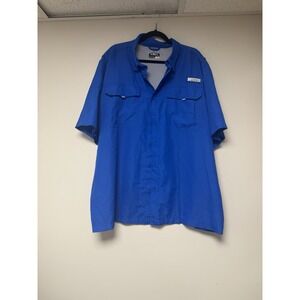Habit Men's Blue Fishing Shirt‎ Size 2XL